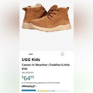Ugg canoe 3 weather toddler boy boots